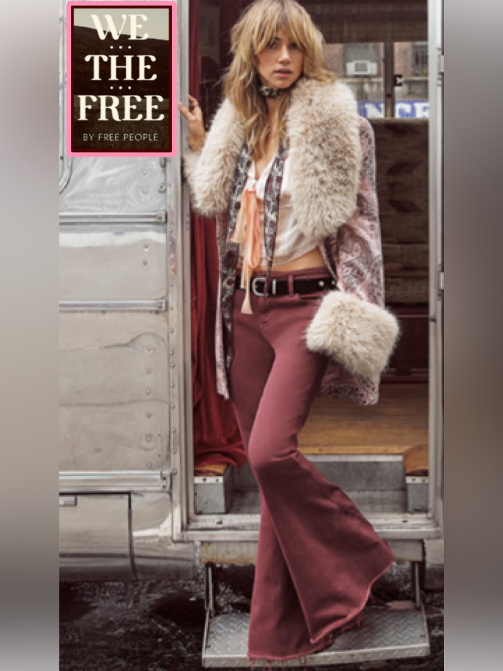 NWT Free People We The Free Emre Low Rise Flare Jeans